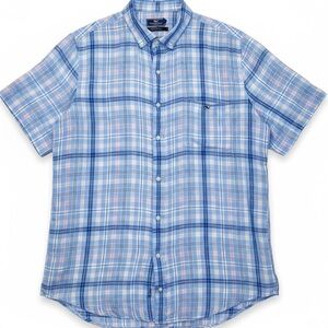 VINEYARD VINES ☆ 100% Linen Tucker Shirt ☆ Short Sleeve Button Down